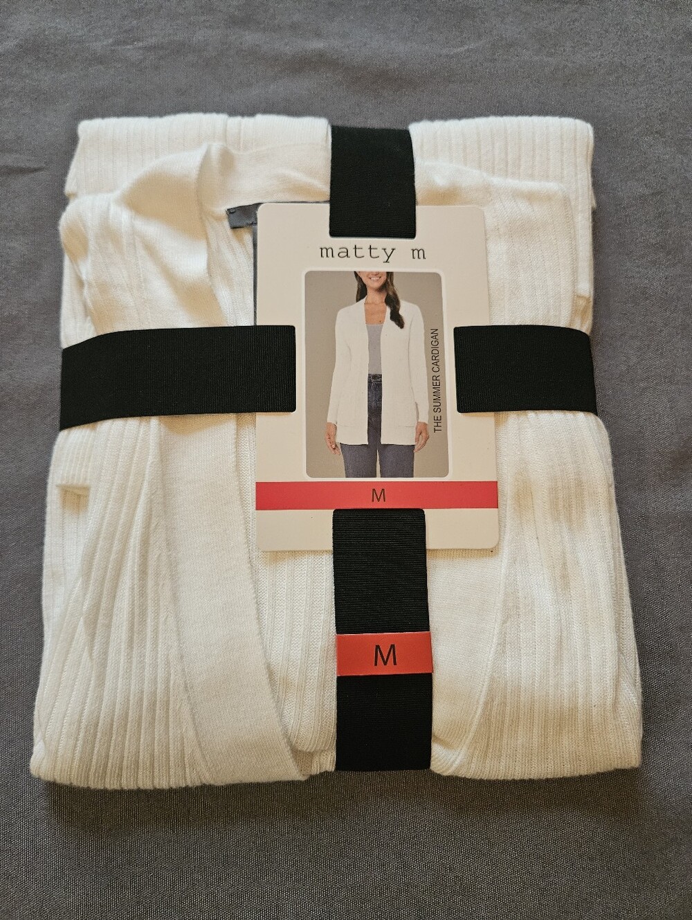 NWT Matty M White Cardigan